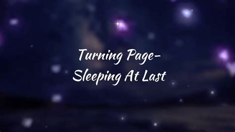 Turning Page - Sleeping At Last (Lyrics) - YouTube