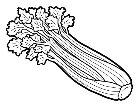 Celery | Printable coloring pages, Coloring pages, Printable coloring