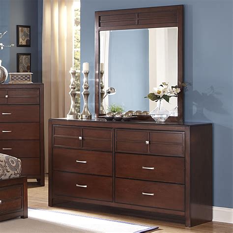 New Classic Kensington 6-Drawer Dresser and Vertical Mirror Set | Del ...