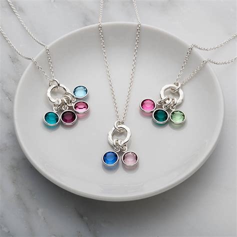 Family Birthstone Necklace By Sophie Jones Jewellery