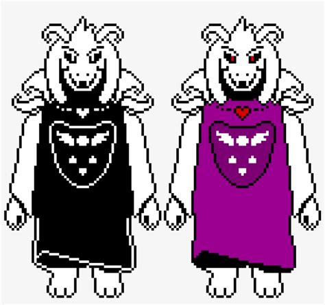 Asriel Dreemurr Kamuisenketsu - Undertale Asriel Dreemurr Pixel Art ...