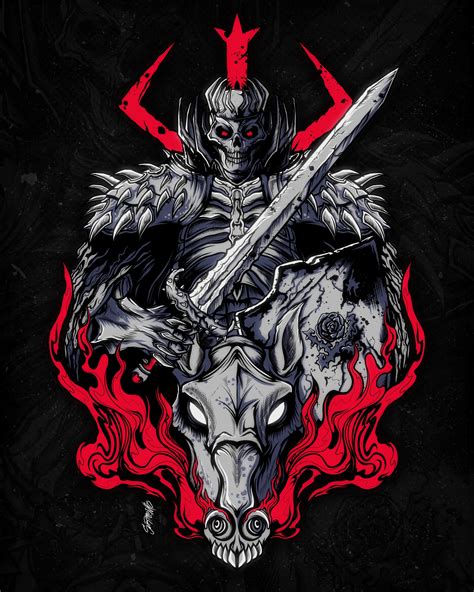 ArtStation - Skull knight berserk