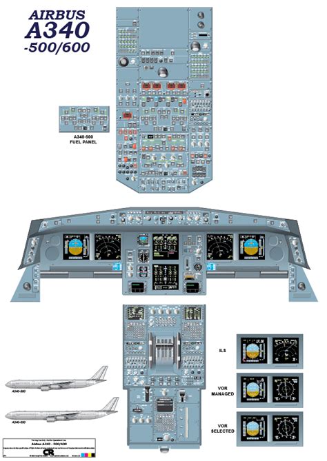 Airbus A340 500/600 Cockpit Poster - Digital Download