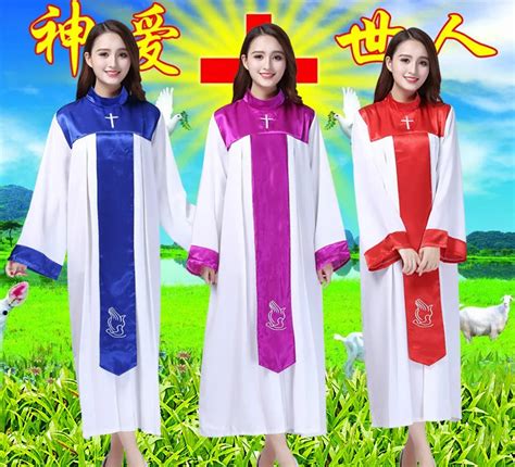 Ladies Christian Church Choir Costume Christian Party Sing Robe Jesus ...