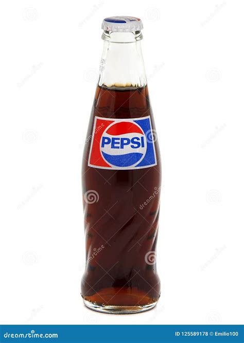 Bottle Of Pepsi Drink Isolated On Gradient Background. Editorial Photo ...