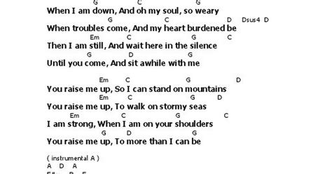 Lyric & Chord - You Raise Me Up - Secret Garden, Josh Groban.pdf ...