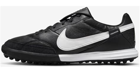 Nike Leather The Premier 3 Tf Artificial-turf Soccer Shoes in Black ...