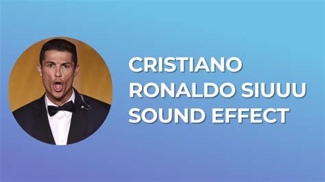 CRISTIANO RONALDO SIUUU SOUND EFFECT | Ronaldo, Cristiano ronaldo, Memes