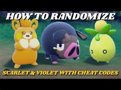 HOW TO RANDOMIZE POKEMON SCARLET AND VIOLET WITH CHEAT CODES SETUP ...