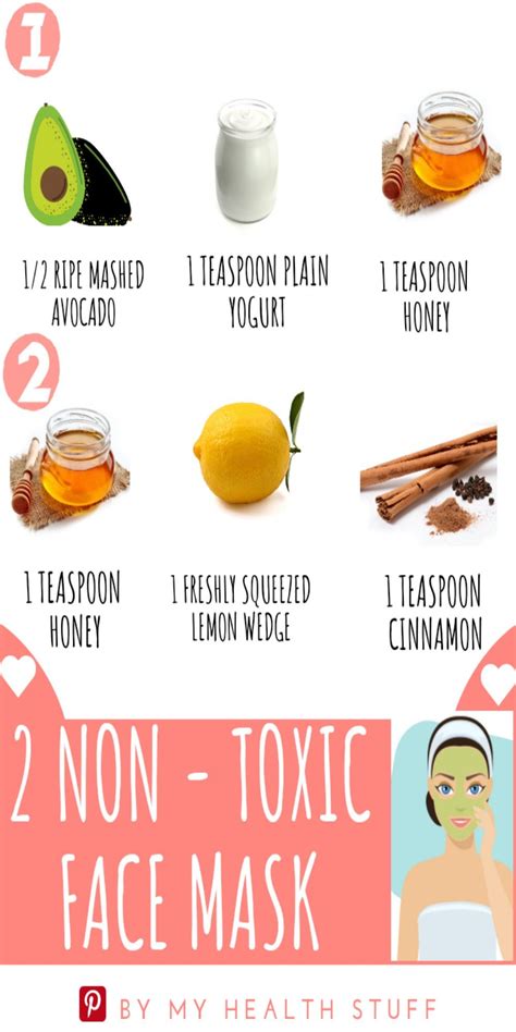 2 Non-Toxic and Easy Face Mask DIY for Skincare | Homemade face mask ...