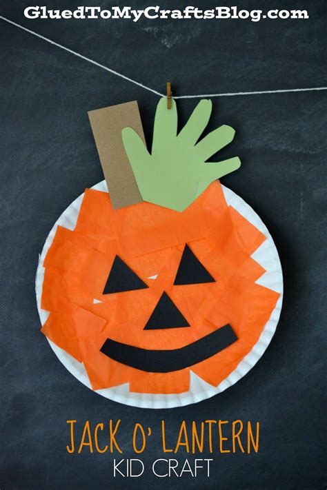 Paper plate pumpkin – Artofit