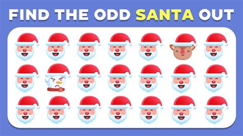 Find the ODD One Out! Christmas Edition 🎅🎄| Easy, Medium, Hard ...