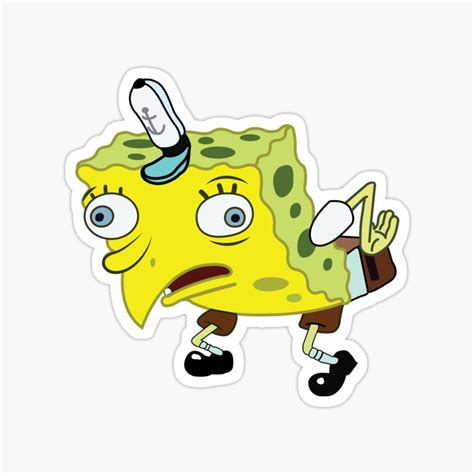 Buy Spongebob Chicken Meme sticker Online at Best Prices in India ...