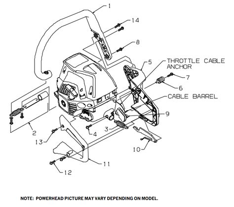 Homelite 46cc Chainsaw Fuel Line Diagram