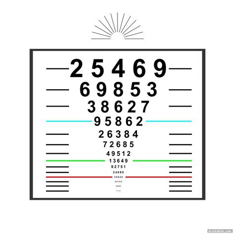 Pediatric Eye Chart Printable - Gridgit.com