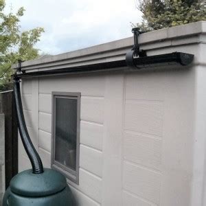 Shed guttering kit for metal and plastic sheds