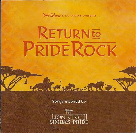 Return to pride rock: songs inspired by disney's the lion king ii ...