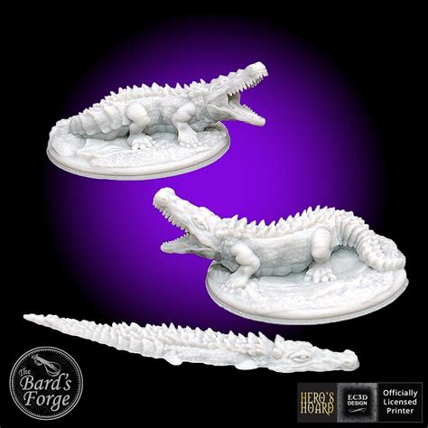 3pc Set Crocodiles Swamp Gator Scorching Sands 3D Printed - Etsy