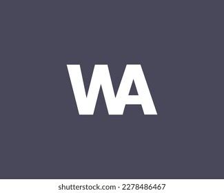 Wa Logo Design Vector Template Stock Vector (Royalty Free) 2278486467 ...