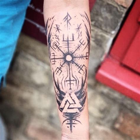 Viking compass tattoo by Jose https://www.instagram.com/beren_tattoo/ # ...