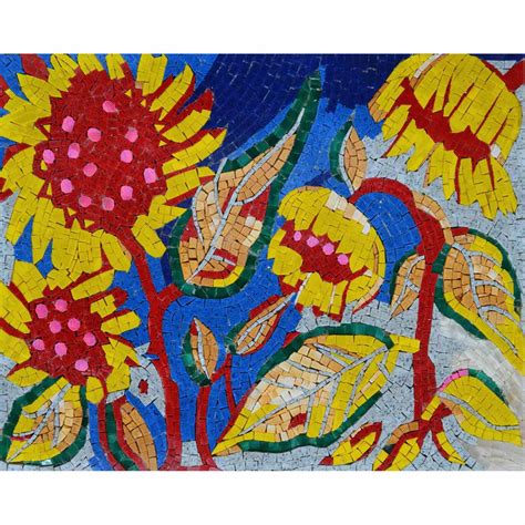 Sunflowers Mosaic Contemporary Handmade Mosaic Art - Etsy