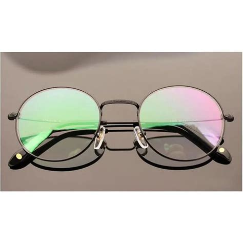 Men Ultra Light Pure Titanium Eyeglass Frames Vintage Eyewear Round ...