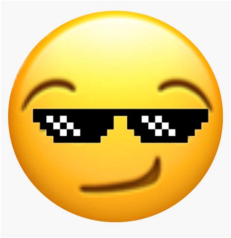 Transparent Smirk Emoji Png - Deal With It Glasses, Png Download ...