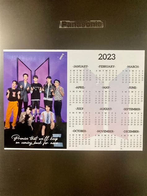 Bts Calendar 2023 Ref Magnet, Hobbies & Toys, Memorabilia ...