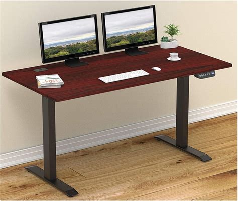 SHW 55-Inch Large Electric Height Adjustable Computer Desk 55 x 28 ...