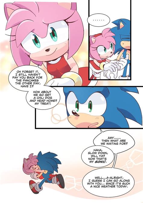 Sonamy Comic 2 | Sonic, Sonic and amy, Sonic funny