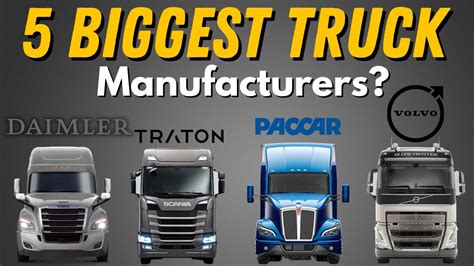 World’s 5 Biggest Heavy-Duty Truck Manufacturers - YouTube