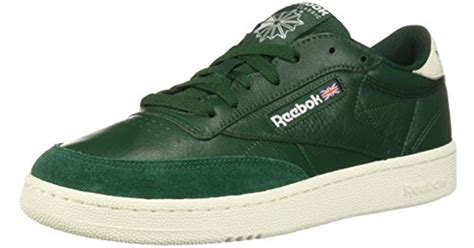 Reebok Leather Club C 85 Fashion Sneaker in Green for Men - Lyst