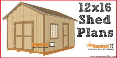 12X16 Free Printable Shed Plans