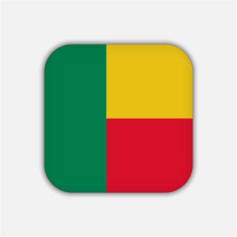 Benin flag, official colors. Vector illustration. 10795004 Vector Art ...