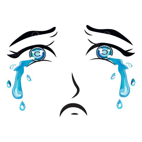 Tear Eyes Vector Art Design, Tear Eyes Vector, Tear Drop, Tears PNG and ...