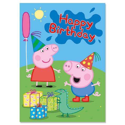 George Pig Birthday Cards | George pig birthday, Peppa pig party