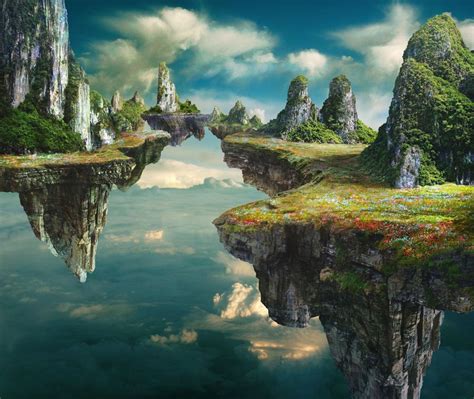 Floating islands inspiration - artwork by Tim Matney Fantasy City ...