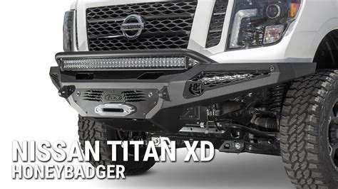 Nissan Titan XD Winch Front Bumper HoneyBadger | Vehiculos