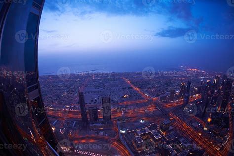 Dubai night skyline 11309158 Stock Photo at Vecteezy