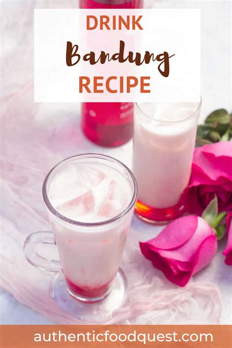 Iced Bandung Recipe: How To Make Singapore Rose Milk Syrup Drink