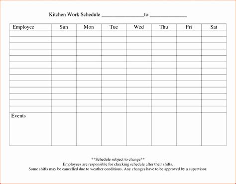 Elementary School Master Schedule Template Beautiful 6 Free Excel Work ...