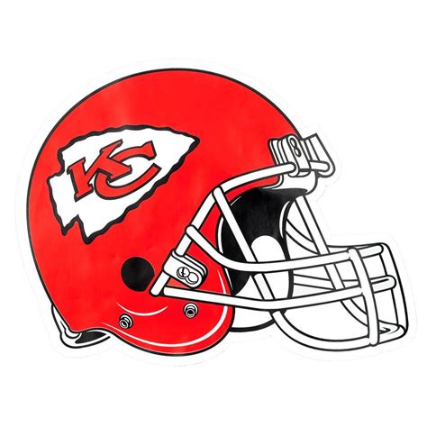 Applied Icon NFL Kansas City Chiefs Outdoor Helmet Graphic- Large ...