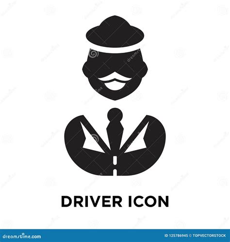 Driver Icon Vector Isolated on White Background, Logo Concept of Stock ...