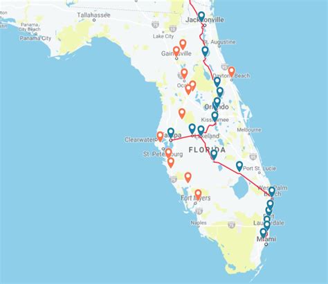 Amtrak Stations Florida Map - Anetta Mathilda