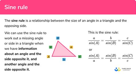 Sine Rule - GCSE Maths - Steps, Examples & Worksheet