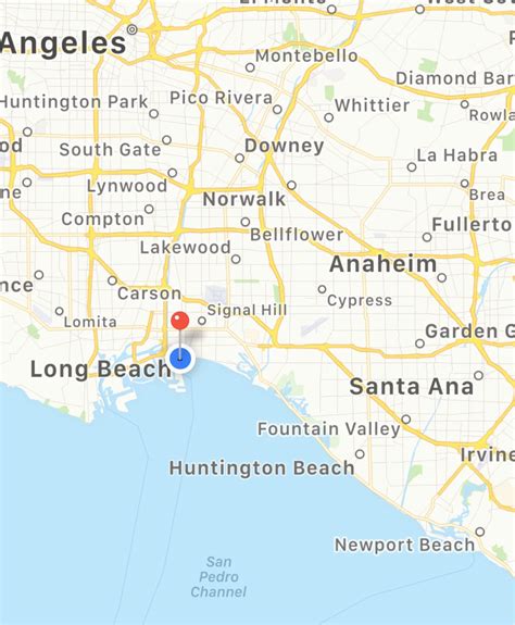 Map Of Long Beach California and Surrounding areas | secretmuseum