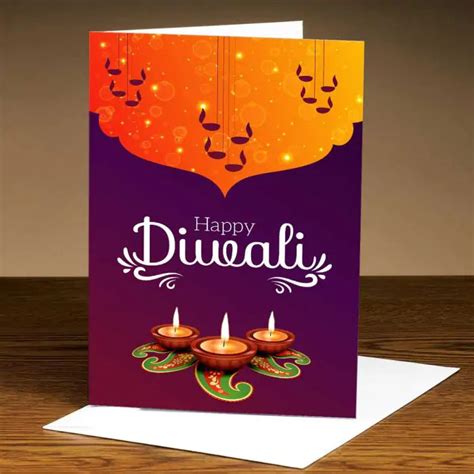 Buy Personalised Glowing Diya Diwali Greeting Card Online at Best ...