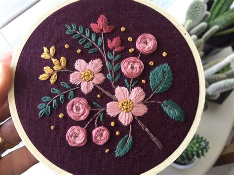 Floral Embroidery Design Flowers Embroidery Designs Set Kits Kits & How ...