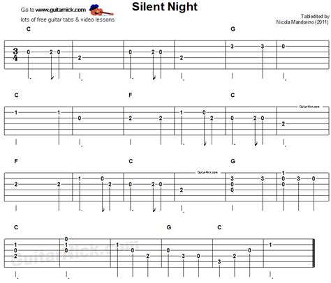 Silent Night Guitar Chords Easy