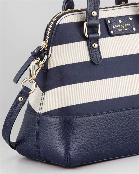 Kate Spade Grove Court Striped Maise Bag Blue - Lyst